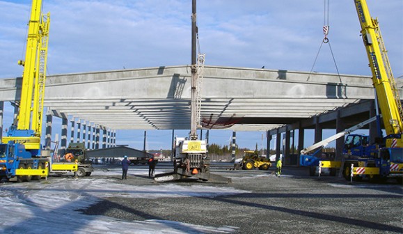 Hellströms bygger magasin 8 på Haraholmen utanför Piteå